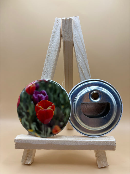 2.25 inch round magnetic bottle opener