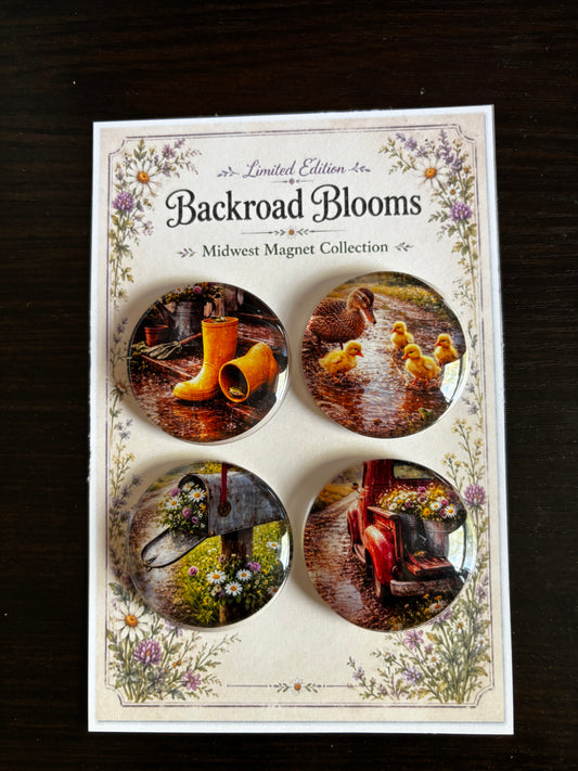 Backroad Blooms Magnet Collection
